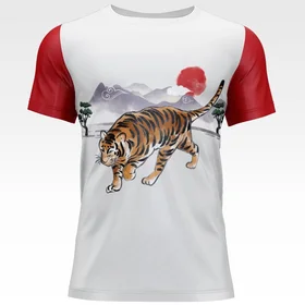 Футболки с полной запечаткой: Тигр в Японии